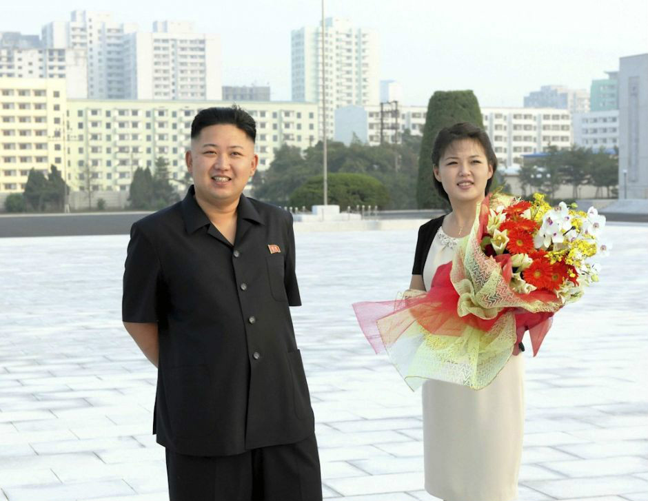 金正恩與夫人李雪主 金正恩與夫人李雪主