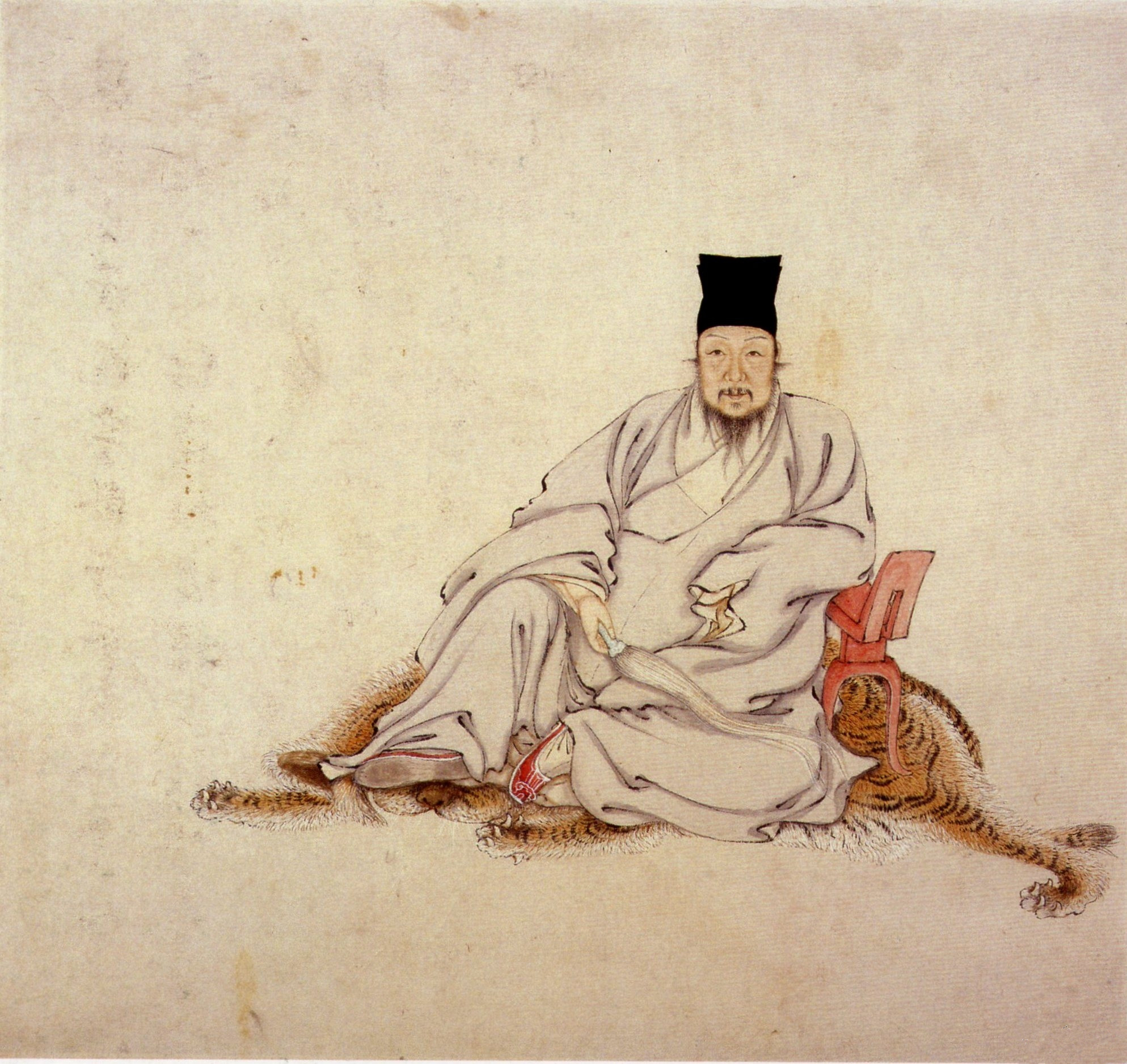 清代徐璋繪《陳子龍像》 清代徐璋繪《陳子龍像》