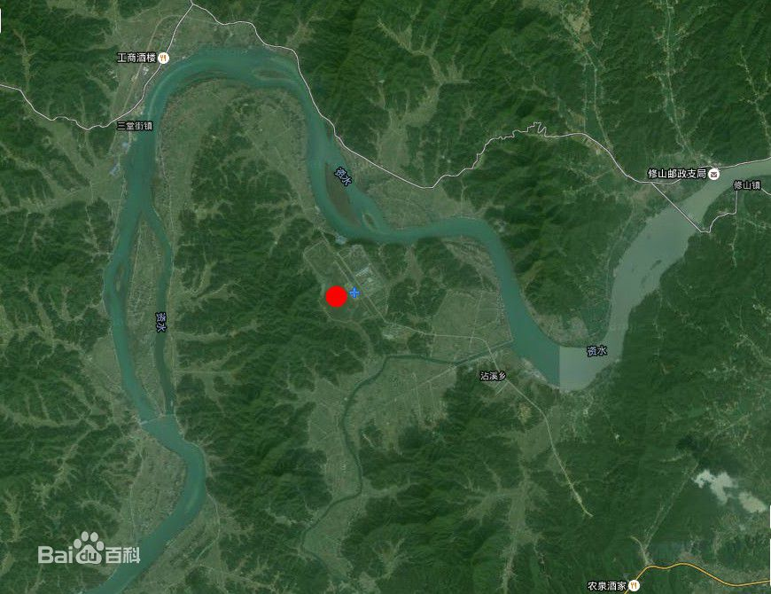 桃花江核電站衛星地圖 桃花江核電站衛星地圖