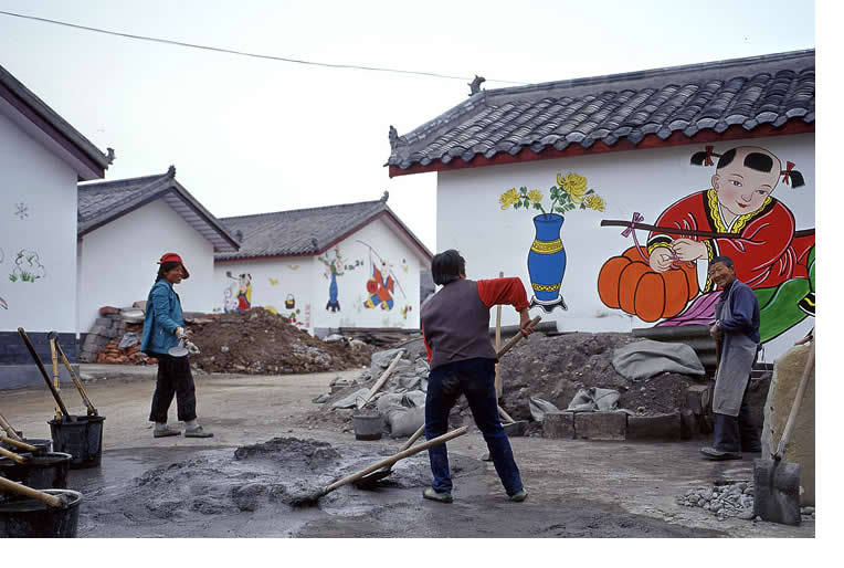 重建中的綿竹年畫村 重建中的綿竹年畫村