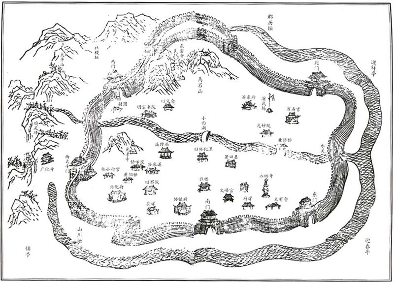 興泉道道署駐地(興化府府城圖中有興泉道道台駐地) 興泉道道署駐地(興化府府城圖中有興泉道道台駐地)