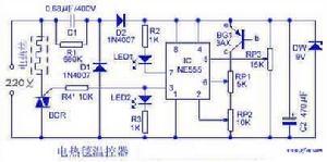 電熱毯工作原理圖 電熱毯工作原理圖