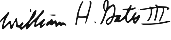 比爾·蓋茨簽名 比爾·蓋茨簽名