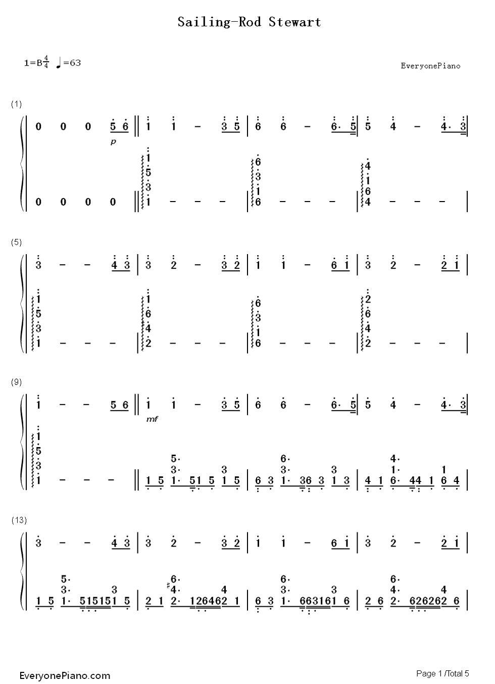 sailing(rod stewart演唱歌曲)