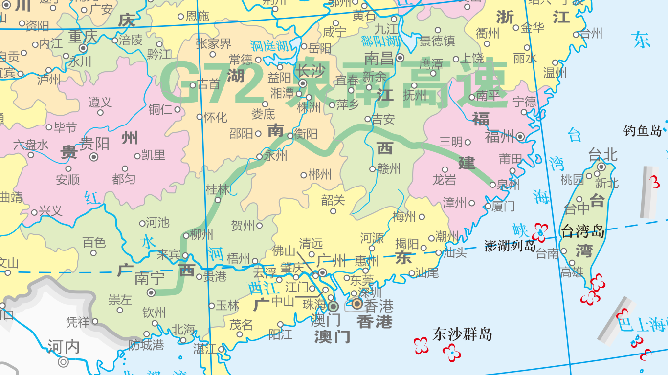 泉南高速公路走向略圖 泉南高速公路走向略圖