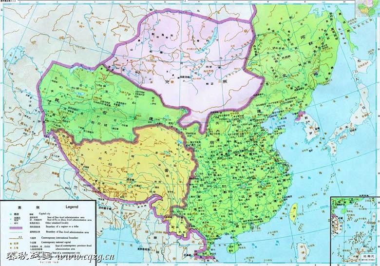 安史之亂前的唐朝疆域 安史之亂前的唐朝疆域