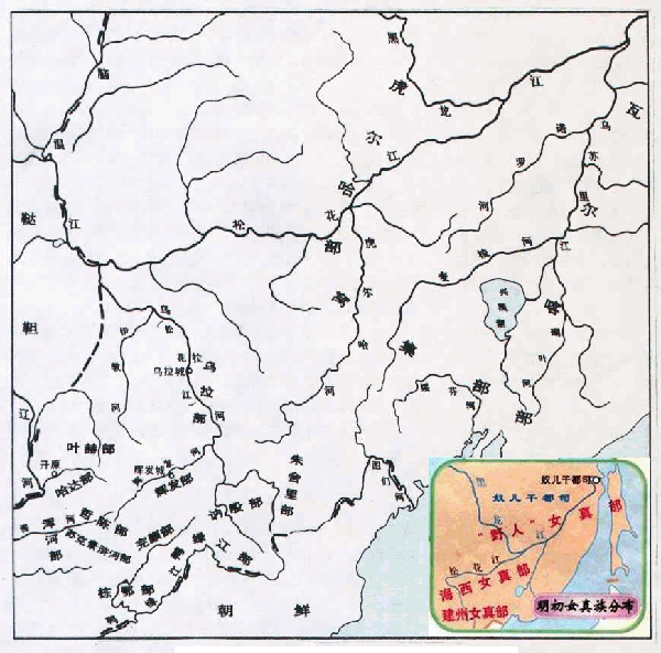 明末東北形勢 明末東北形勢