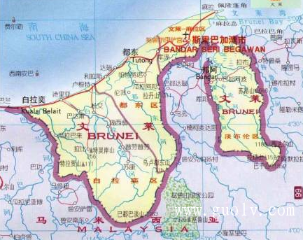 汶萊地圖 汶萊地圖