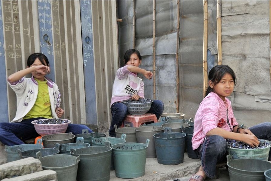 廣東貴嶼外來少年從事電子垃圾加工 廣東貴嶼外來少年從事電子垃圾加工