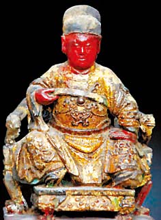 南安發現的木雕鄭成功神像 南安發現的木雕鄭成功神像