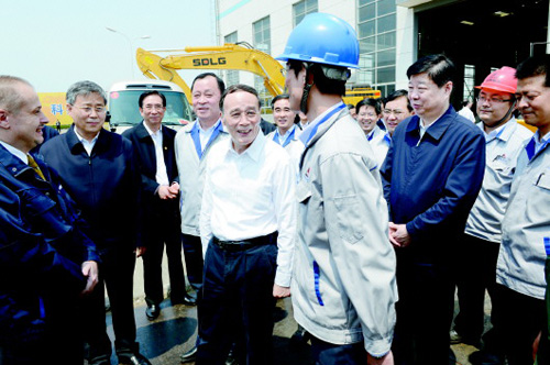 2014年 王岐山視察臨沂經濟建設 2014年 王岐山視察臨沂經濟建設