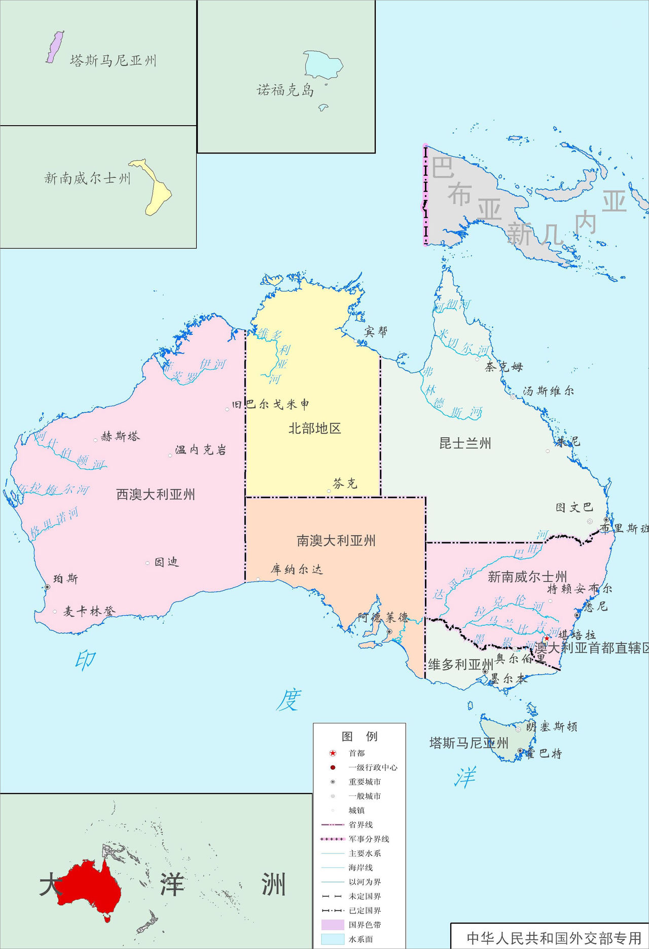 澳大利亞地圖 澳大利亞地圖
