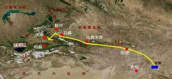 烏孫的可能西遷路線 烏孫的可能西遷路線
