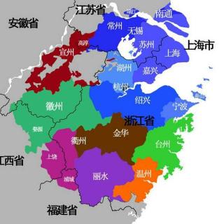吳語分布圖 吳語分布圖