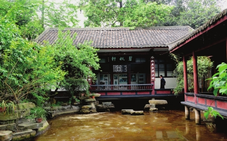 李劼人故居庭院一角 李劼人故居庭院一角