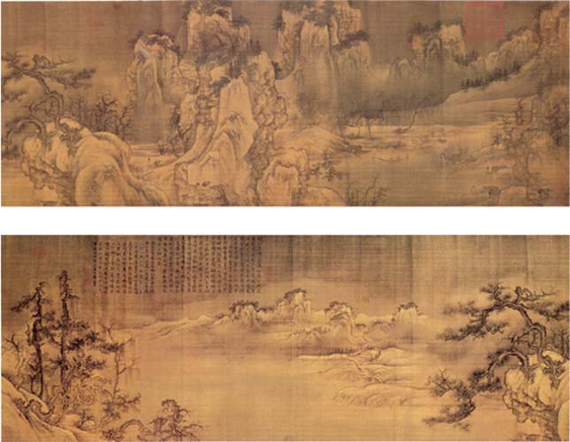 漁村小雪圖 漁村小雪圖