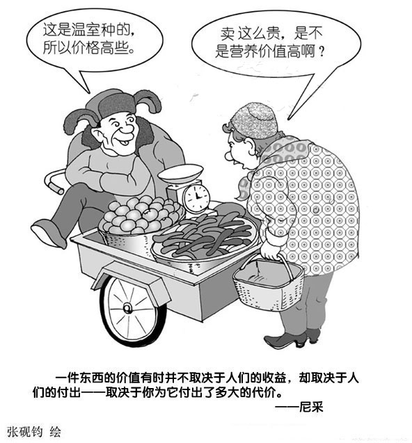 價格(漫畫:張硯鈞) 價格(漫畫:張硯鈞)