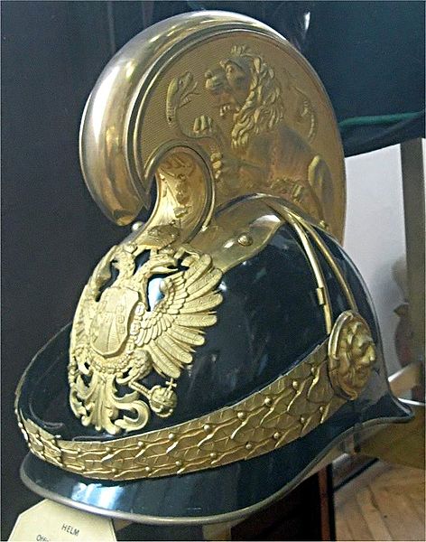 奧匈帝國騎兵軍官的頭盔 奧匈帝國騎兵軍官的頭盔