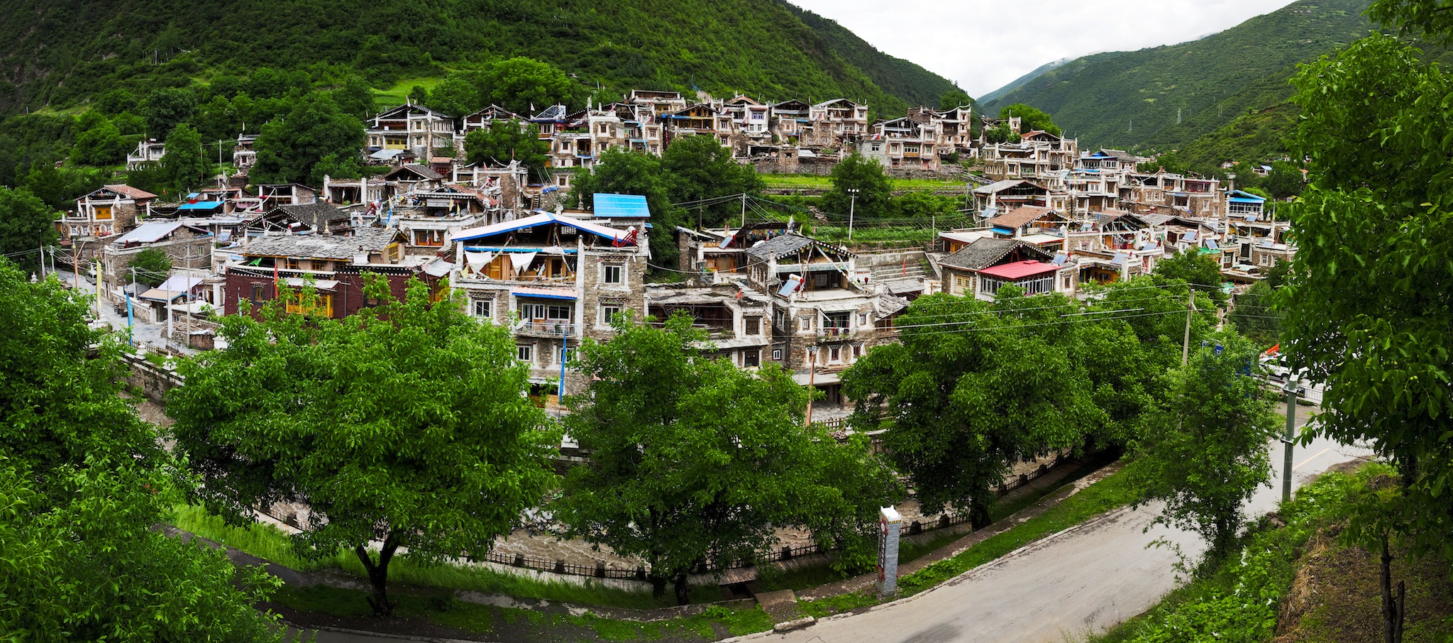 馬爾康縣農村風景 馬爾康縣農村風景