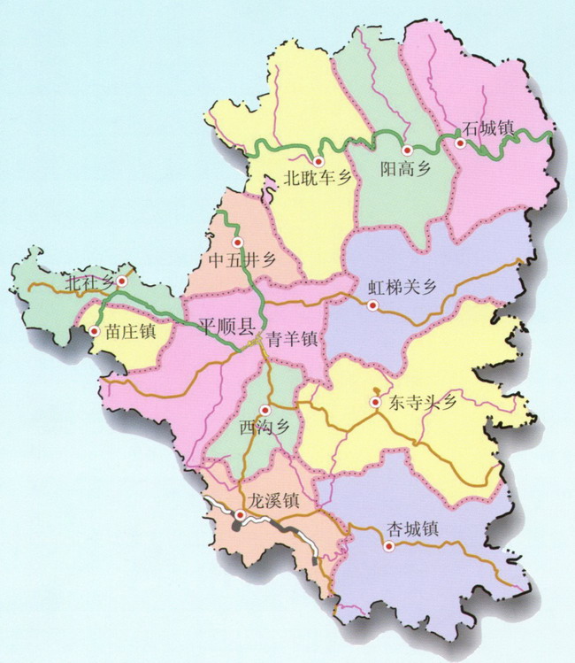 平順縣行政區劃圖 平順縣行政區劃圖