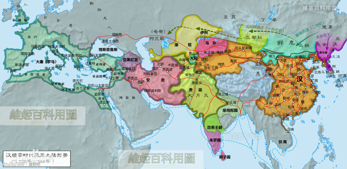 甘英所要探索的通道 甘英所要探索的通道