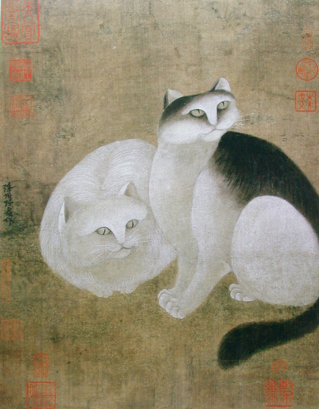 雙貓圖軸 雙貓圖軸