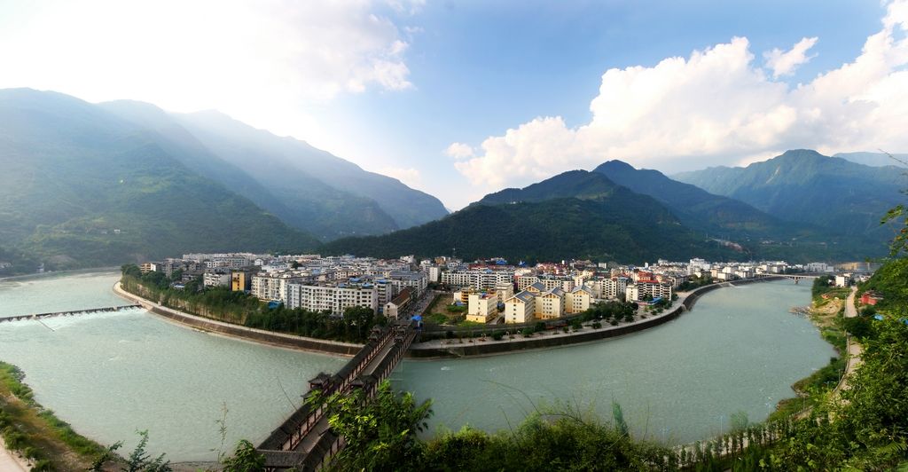 平武縣城全景 平武縣城全景