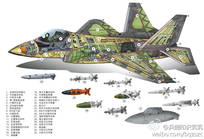殲31內部結構圖 殲31內部結構圖