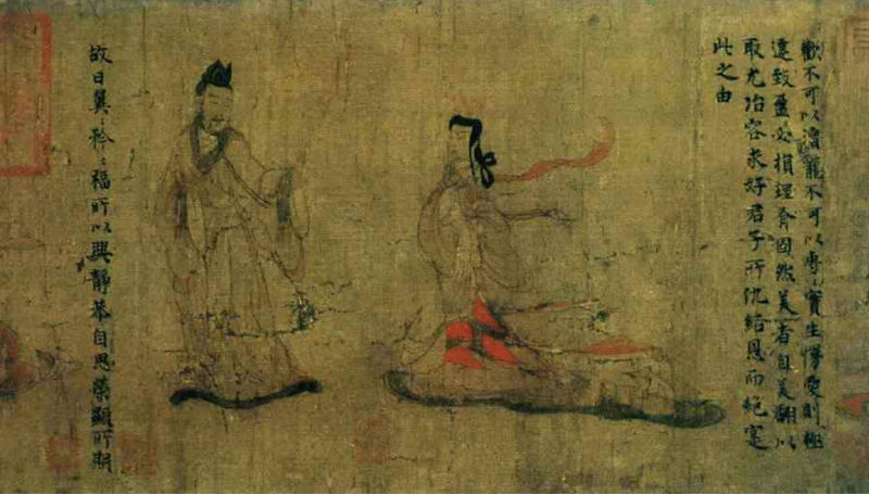 《女史箴圖》(局部)—東晉顧愷之 《女史箴圖》(局部)—東晉顧愷之