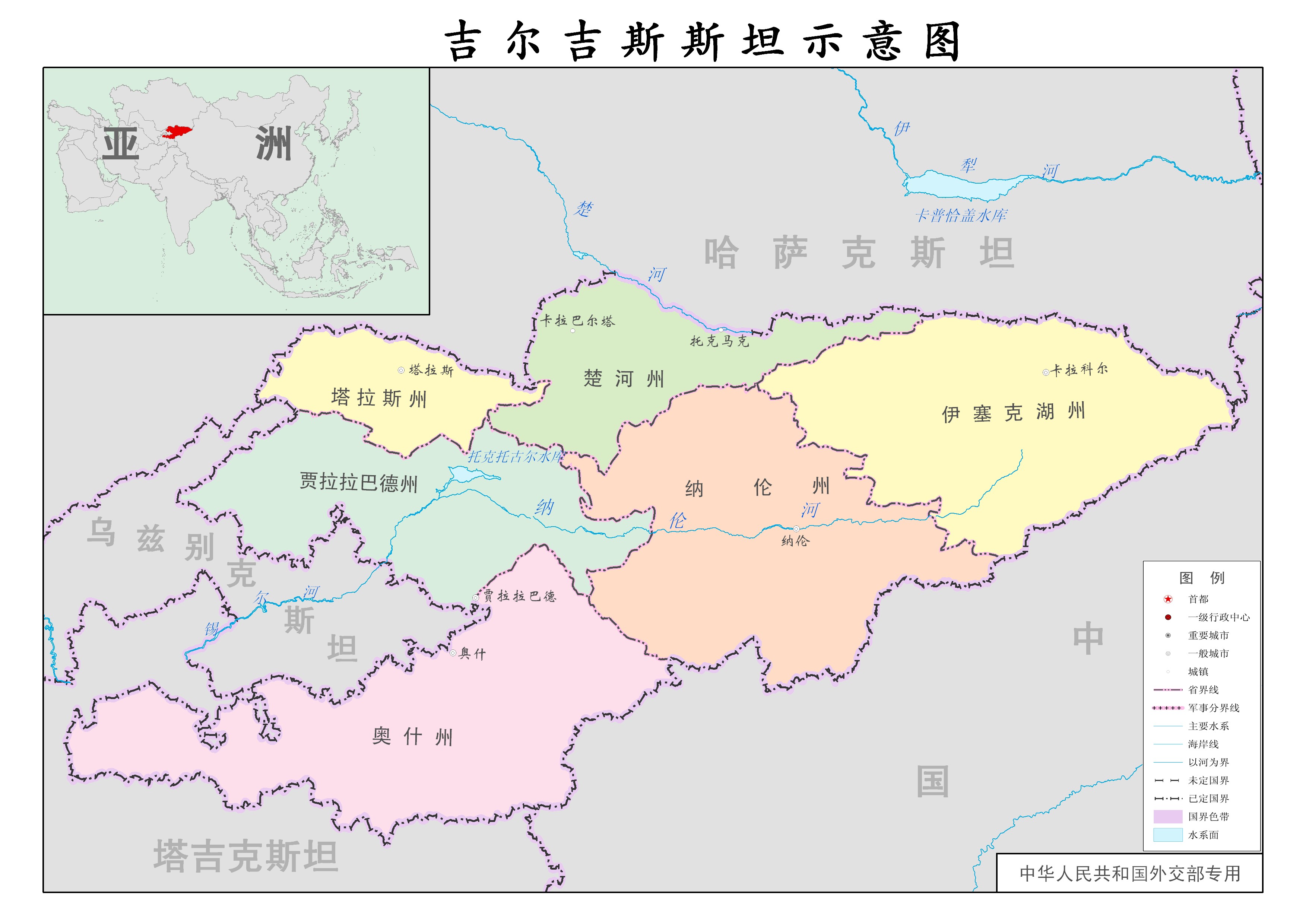 吉爾吉斯斯坦行政區劃