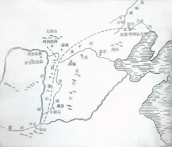 蘇秉琦：仰韶彩陶文化傳播路線圖
