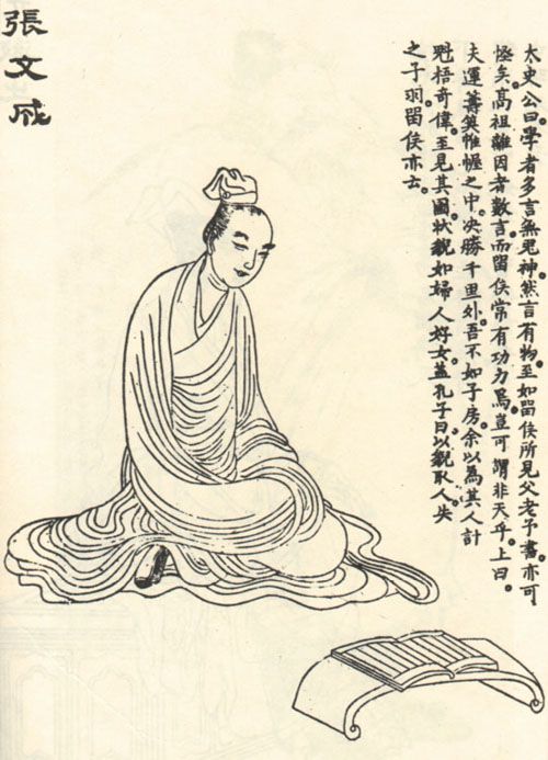 張良像 張良像