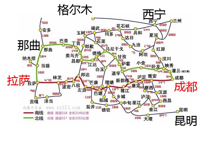 成都-拉薩公路(川藏公路一般指本詞條) 成都-拉薩公路(川藏公路一般指本詞條)