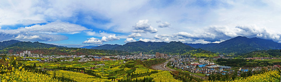 滎經縣全景圖 滎經縣全景圖