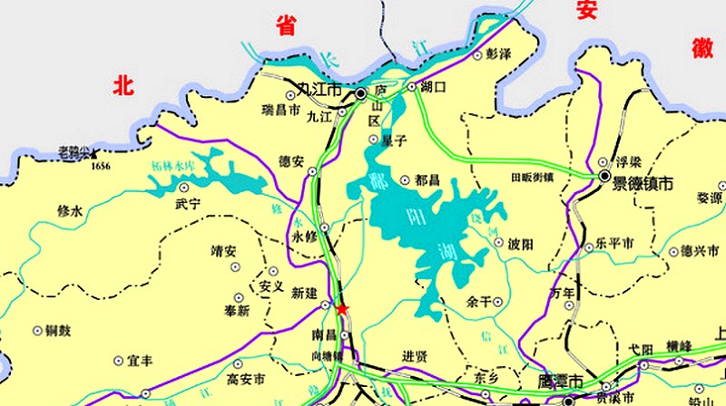 鄱陽湖位置及境域 鄱陽湖位置及境域