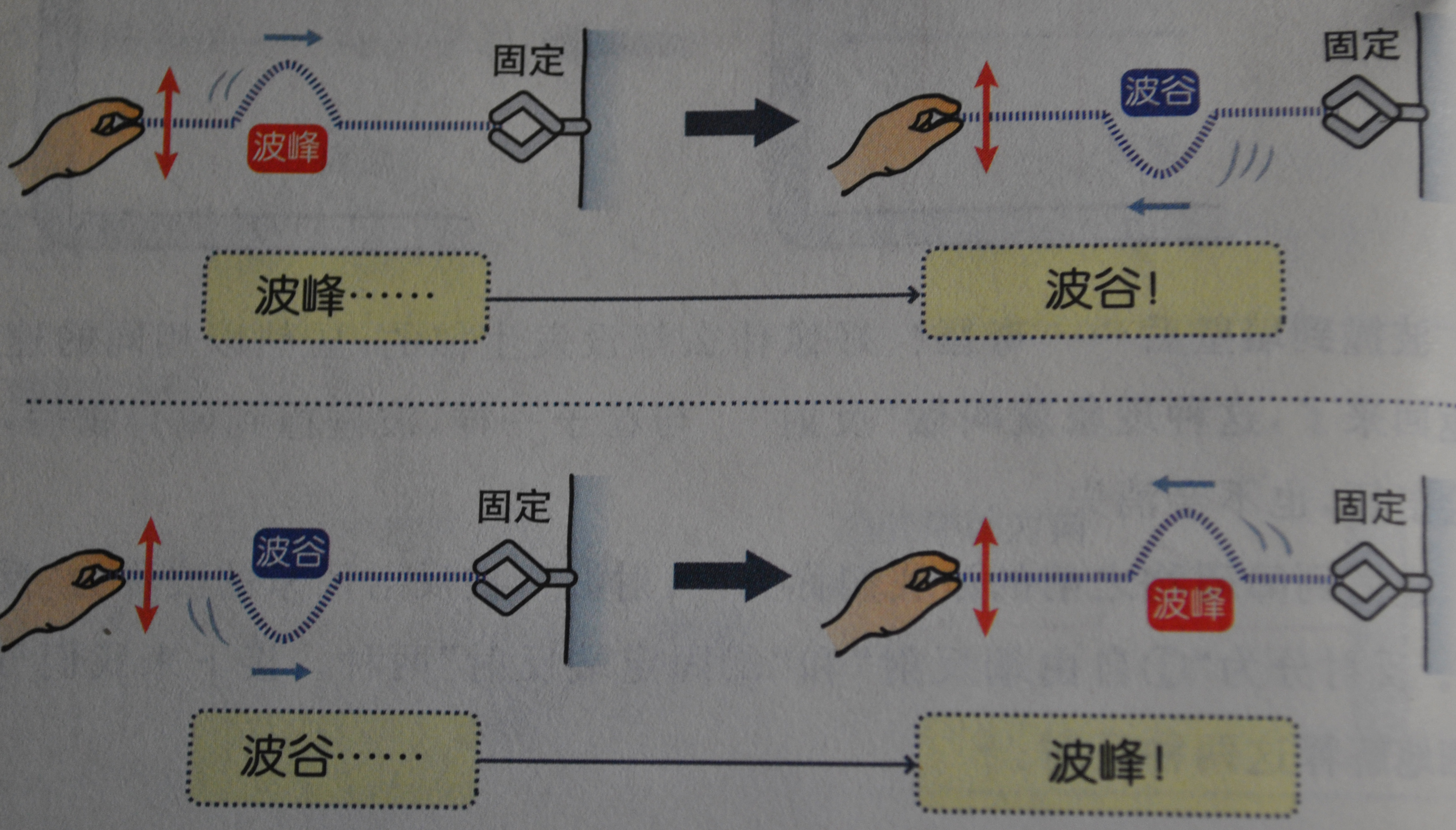 波的固定端反射