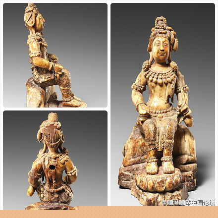 大寶法王所造塑像《觀世音菩薩坐像》 大寶法王所造塑像《觀世音菩薩坐像》