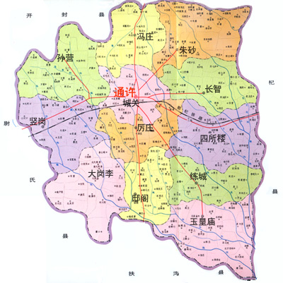 通許行政區劃 通許行政區劃