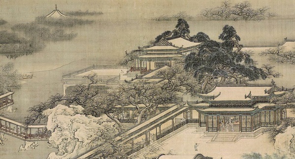 梁園飛雪圖(局部) 梁園飛雪圖(局部)
