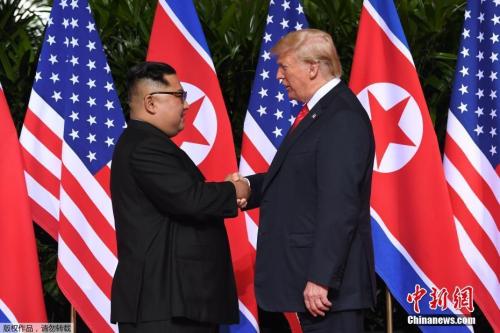 金正恩和特朗普 金正恩和特朗普
