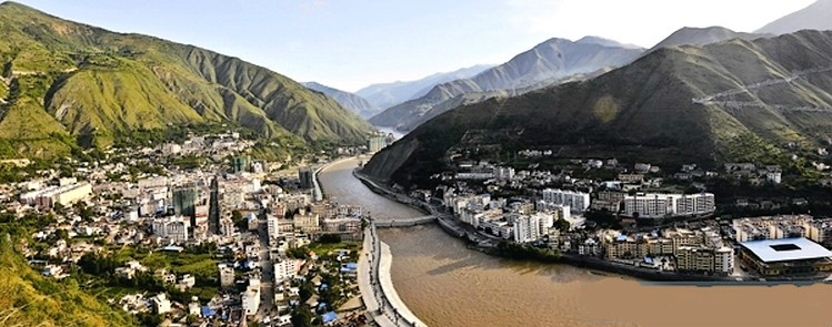 大渡河金川縣城段 大渡河金川縣城段