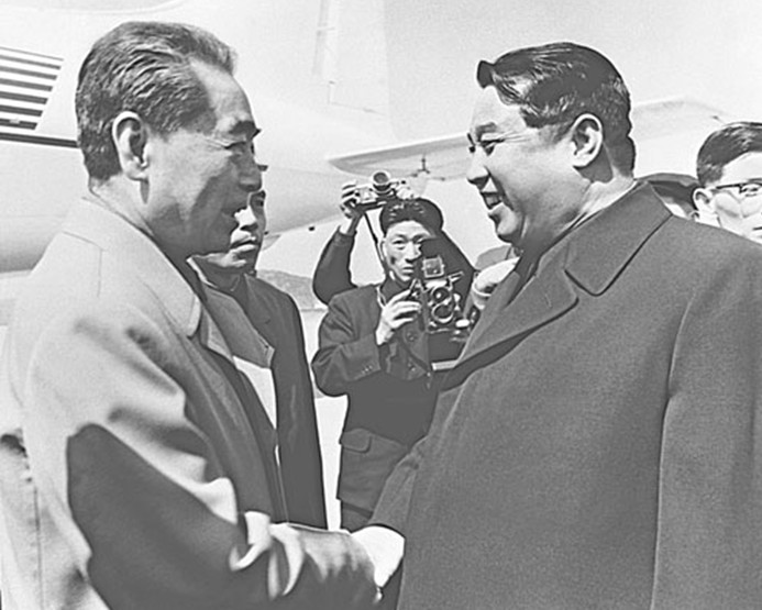 周恩來和金日成 周恩來和金日成