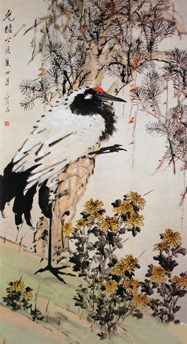 梅鶴圖 梅鶴圖