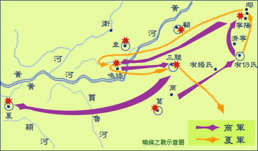 鳴條之戰形勢 鳴條之戰形勢