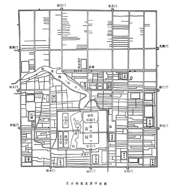 元大都示意圖 元大都示意圖