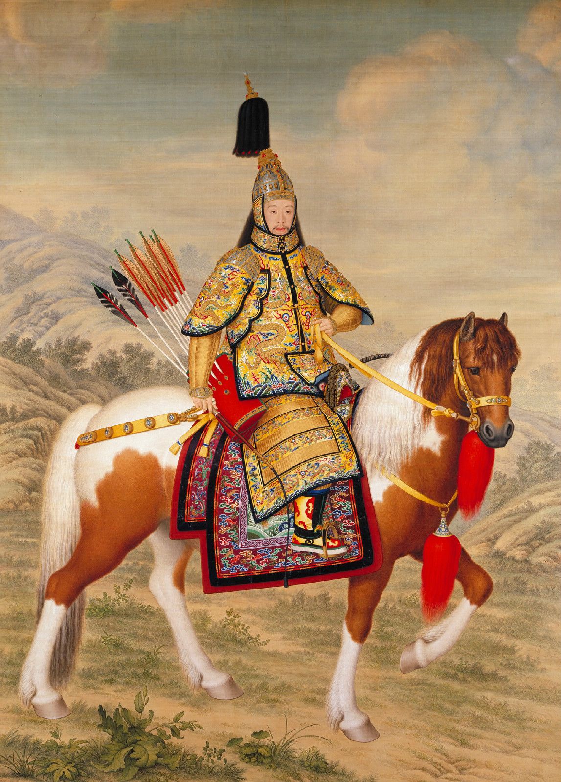 郎世寧《乾隆大閱圖》 郎世寧《乾隆大閱圖》