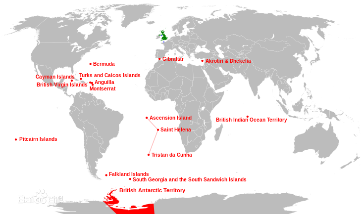 英國現存的海外領地 英國現存的海外領地
