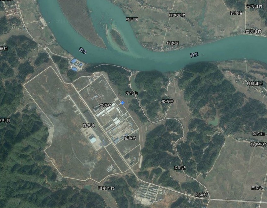 桃花江核電站衛星地圖 桃花江核電站衛星地圖
