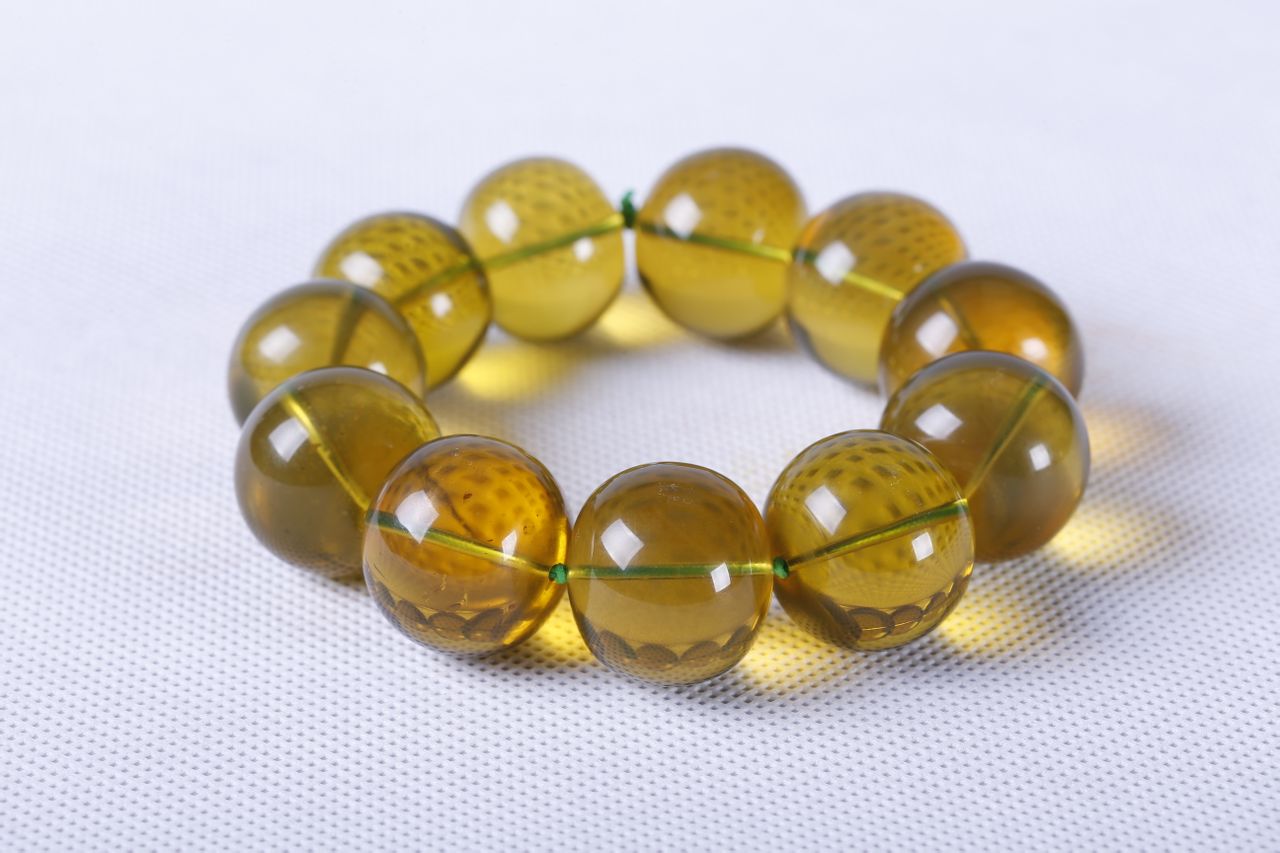 緬甸琥珀柳青珀25mm手串 緬甸琥珀柳青珀25mm手串