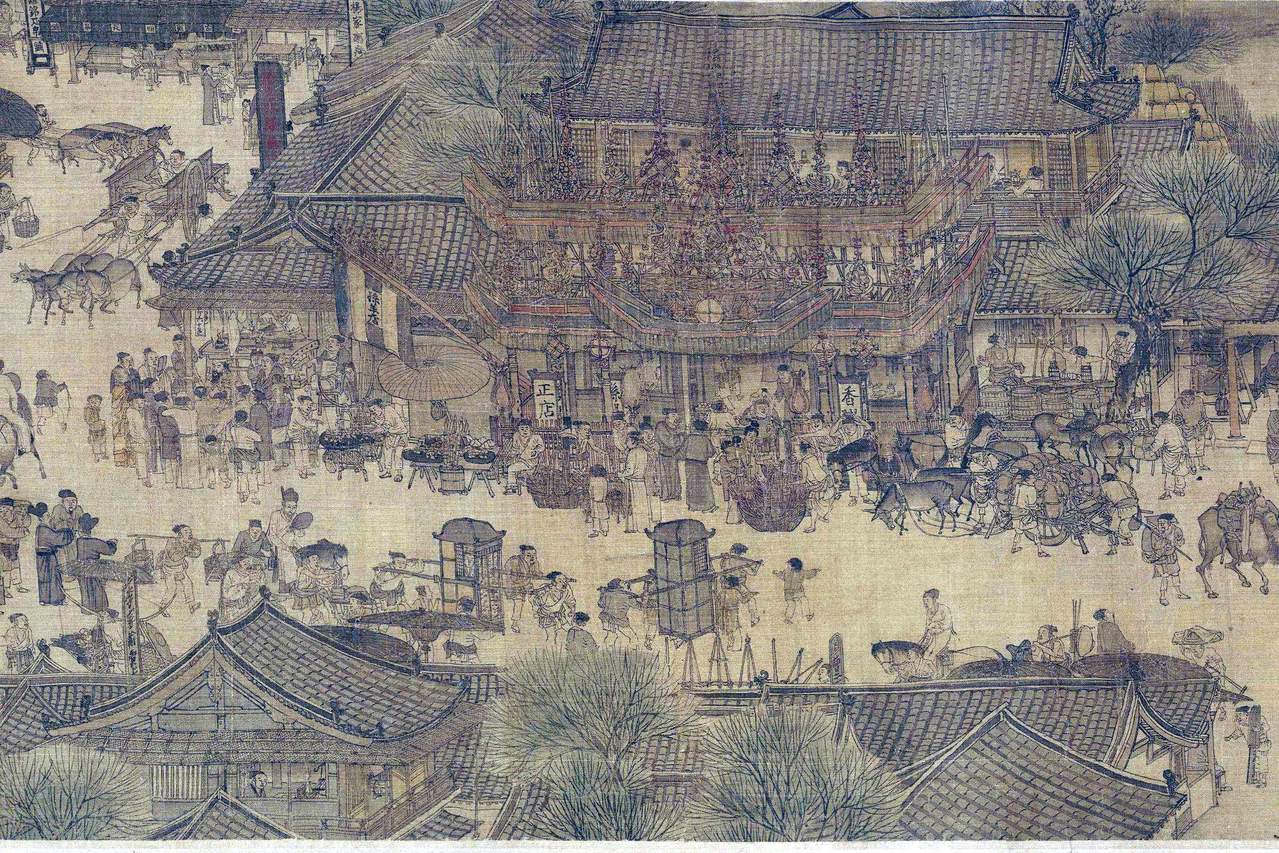 清明上河圖局部(酒樓) 清明上河圖局部(酒樓)
